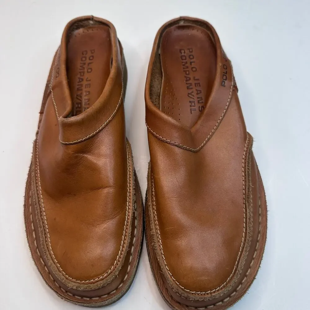 POLO Jeans Co Tan Clogs